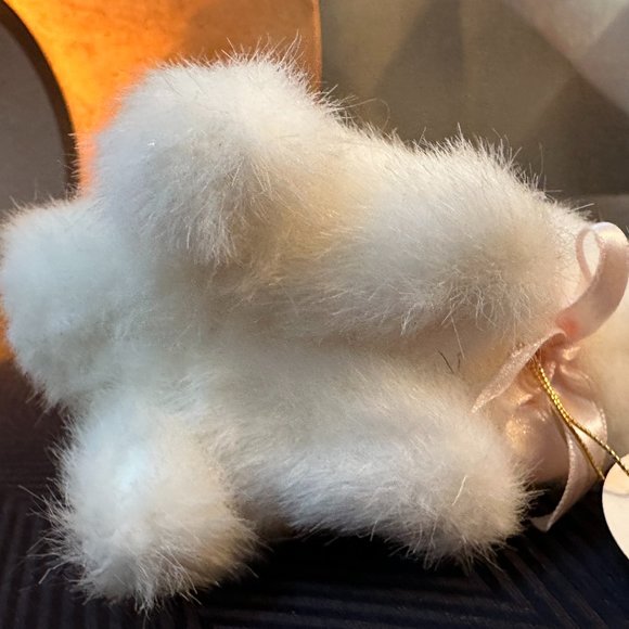 Rare VTG 1990 North American Bear Co. Inkie Dinkies Bunny Plush White Pink Bow - Picture 4 of 15